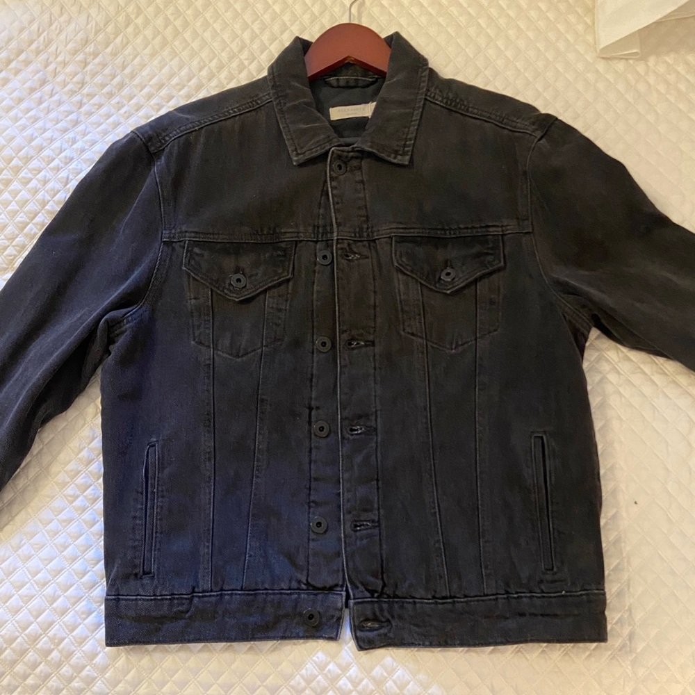 AllSaints Men’s Denim Black Jacket